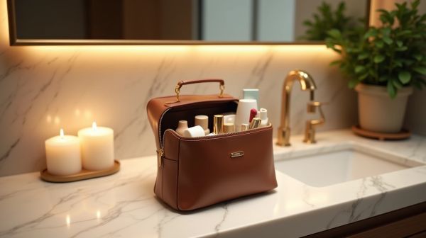 Place à l'élégance avec une trousse de toilette femme pratique